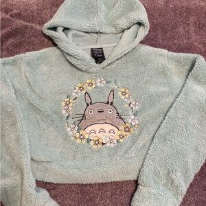 Her Universe Light Green Totoro Fleece Hoodie